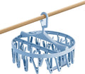 Plastic Sock Drying Rack with 24 Clips, Round Drip Drying Hanger, Swivel Wind by Unknown