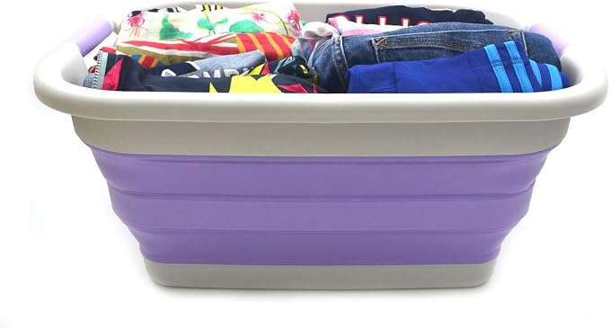 SAMMART 41L Collapsible Plastic Laundry Basket - Image 4