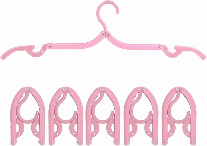6PCS Portable Folding Clothes Hangers Clothes Drying Rack by Daixers