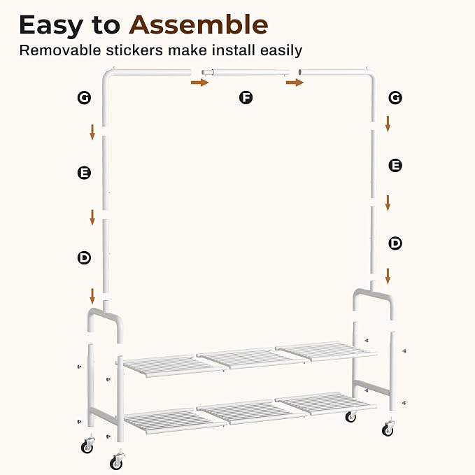 MISSLO Heavy Duty Clothes Rack - Image 7