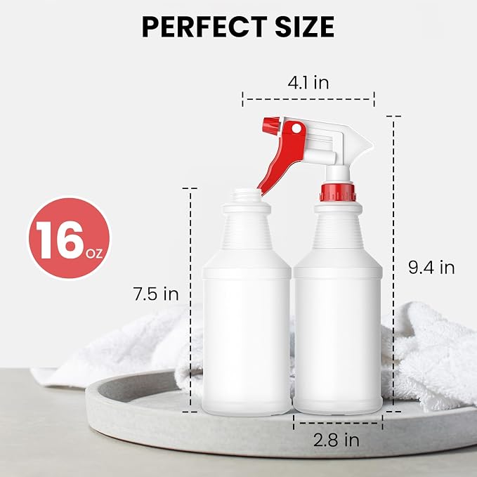LiBa Spray Bottles, Refillable Empty Spray Bottles - Image 7