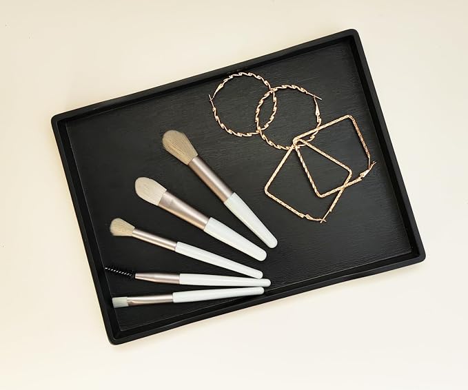 Small Black Serving Tray for Serving Accessory, Perfume and Display Use. - Image 4
