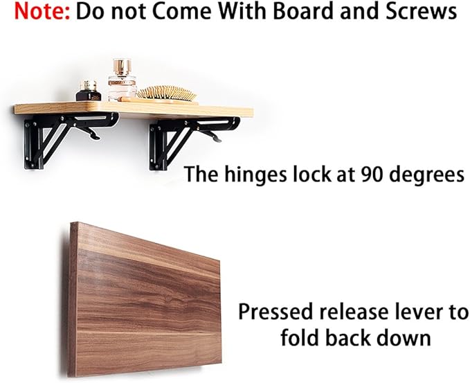 Sumnacon Sturdy Folding Shelf Brackets - Image 2