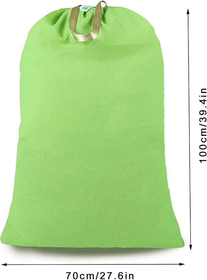 Heavy Duty Laundry Bag with Drawstring and Handle, Extra Large Travel Dirty - Image 2
