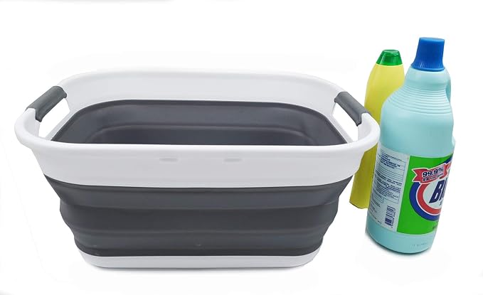SAMMART 17.5L Collapsible/Foldable/Pop Up/Portable Washing Tub/Storage Basket - Image 4