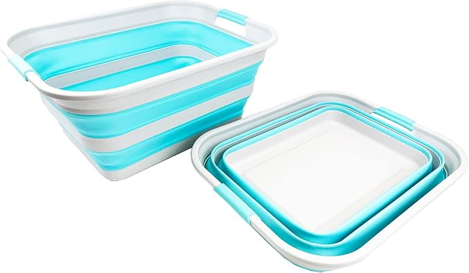 SAMMART 42L Collapsible Plastic Laundry Basket - Image 2
