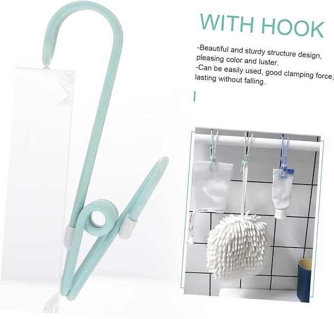 10pcs Plastic Clamp Hooks Easy to Use - Image 7