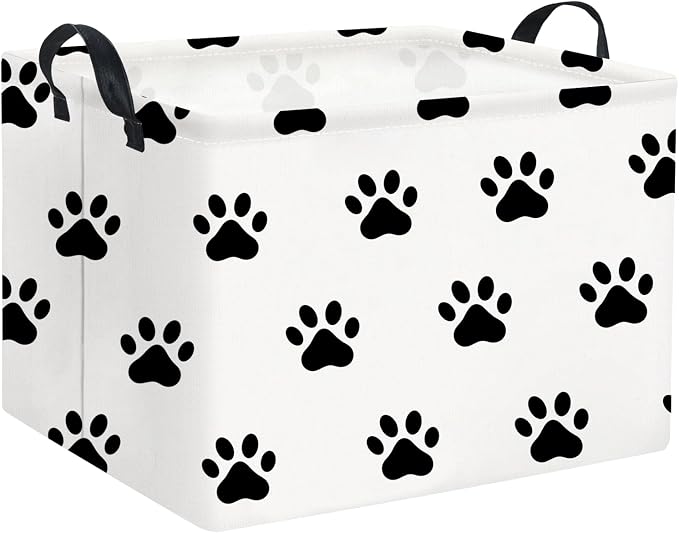 HIYAGON Dog toy Basket Dog Toy Bin Cute Toy Storage Basket Organizer Box Kids by HIYAGON