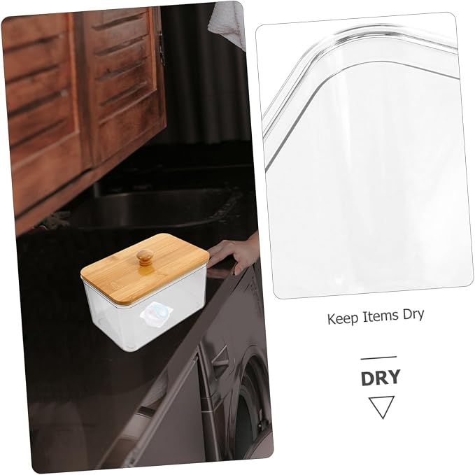 Laundry Storage Bin Lids Dryer Sheet Holder Scent Booster Beads Container - Image 9