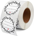 500 Pcs Jar Label Stickers Wreath Design Self-Adhesive Jar Labels by BATTOO