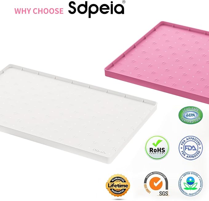 Sdpeia Under Sink Mat 22"×19" Waterproof Silicone Cabinet Liner & Sink Protector - Image 2