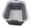 SAMMART 42L Collapsible Plastic Laundry Basket-Foldable Pop Up Storage by SAMMART
