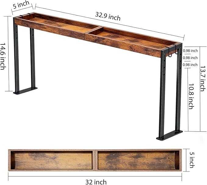 Spice Rack Shelf for Kitchen Stove, Over The Stove Shelf - Image 2