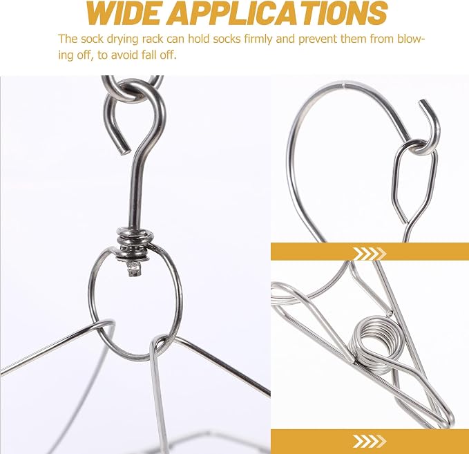 Stainless Steel Windproof Clothes Drying Rack - Image 3