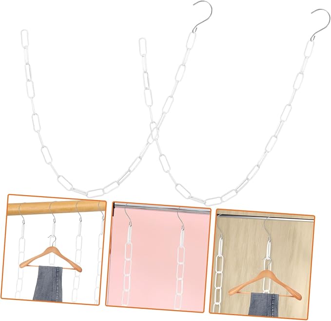Zerodeko 4Pcs Heavy Duty Clothes Hangers Chain - Image 9