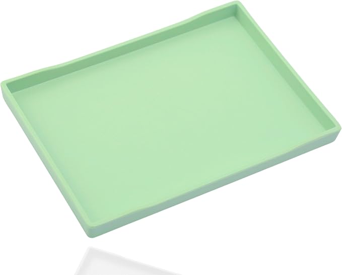 Green Serving Tray for Serving Accessory, Perfume and Display Use. by VCREATC-VCREATEFORCUSTOMER