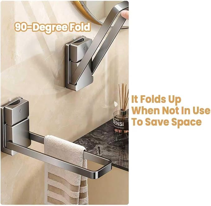 Hand Towel Bar, Upgrade Self-Adhesive Kitchen Towel Holder Reduce Fall Off - Image 4