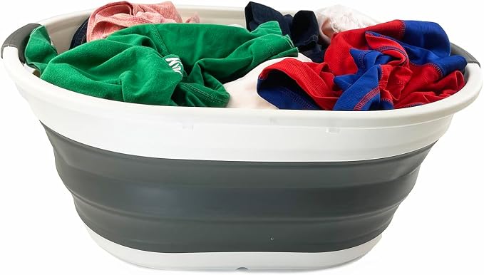 SAMMART 39L Collapsible Plastic Laundry Basket - Image 6