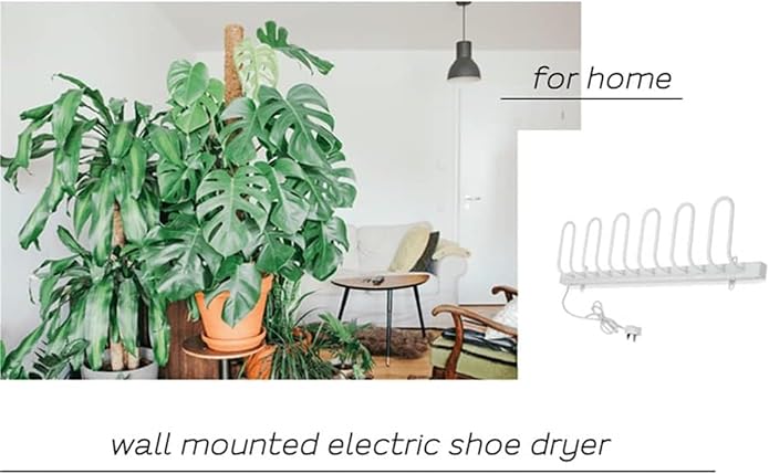 Wall-Mounted Boot Dryer, 8-Shoe Drying Rack ，Space-Saving Design， Essential - Image 3