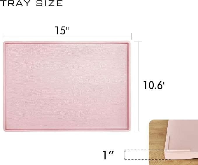 Pink Serving Tray, Large Tray, Serving Accessory, Countertop, Decorative and - Image 6