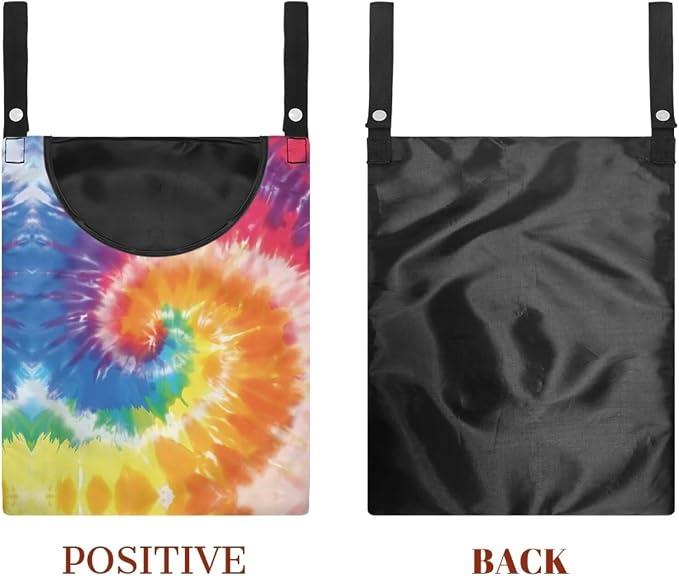 Rainbow Tie Dye Hanging Clothes Pin Bag - Image 7