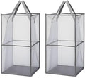 2 Pack Popup Laundry Hamper, Large Collapsible Mesh Laundry Baskets Dirty by Typutomi