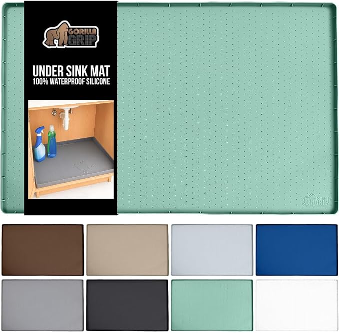 GORILLA GRIP Waterproof Silicone Under Sink Mat by GorillaGrip