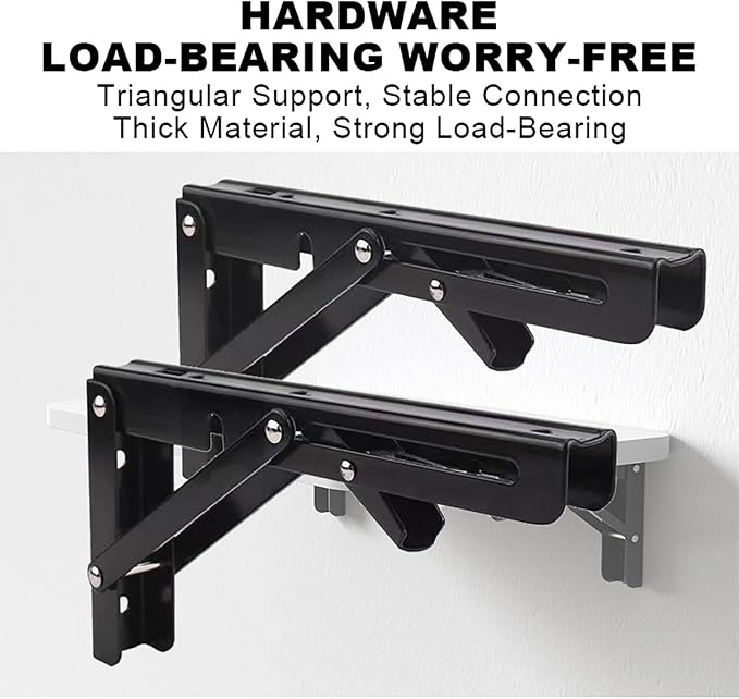 Wall Mounted Fold Down Desk Laundry Folding Wall Table Drop Leaf Wall Shelf - Image 4