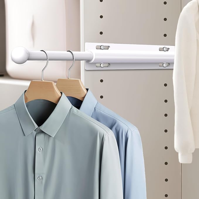 Valet Rod for Closet Pull Out, Retractable Slide Out Valet Rod Closet by Supforce