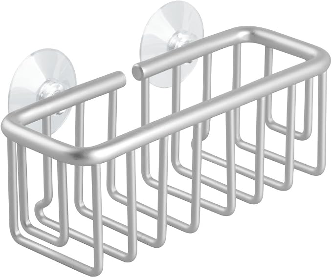 iDesign Metro Rustproof Aluminum Suction Sponge Holder by iDesign