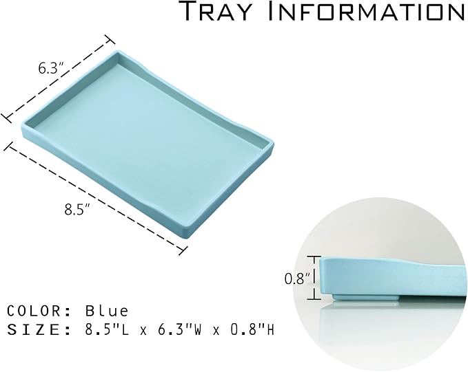 Small Blue Mini Serving Tray for Serving Accessory, Perfume or Display Use. - Image 5