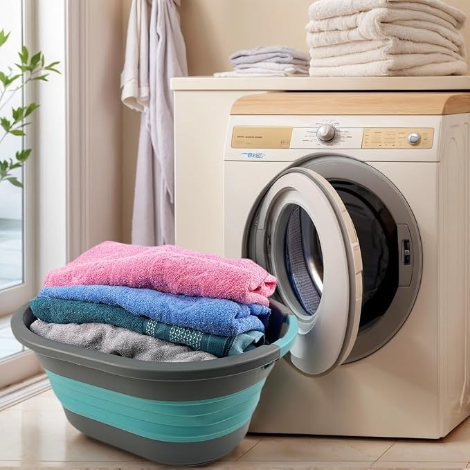 SAMMART 23L Collapsible Plastic Laundry Basket - Image 2