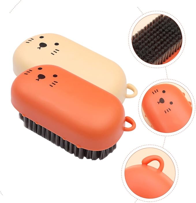 SAFIGLE 2PCS Soft Bristle Home Laundry Brush Set Multifunctional Plastic Scrub - Image 8