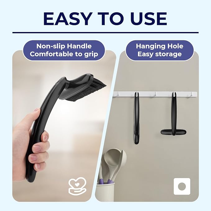 Rotating Crevice Cleaning Brush 2PCS- Toilet Cleaning Brush, Tight Space - Image 6