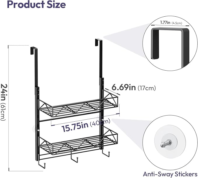 SWTYMIKI Over Door Hat Organizer - Image 8