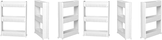 Modern Home Narrow Sliding Storage Organizer Rack - Image 6