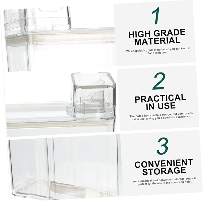 GALPADA 2pcs Transparent Refillable Lotion Bucket Multi-use Storage Container - Image 7