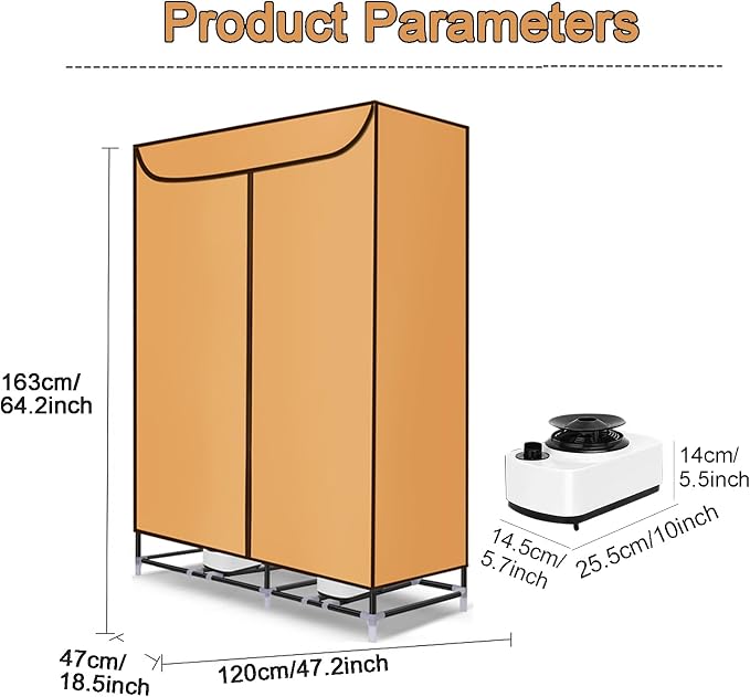 3 Tier Heated Clothes Drying Rack Electric Dryer - Image 7