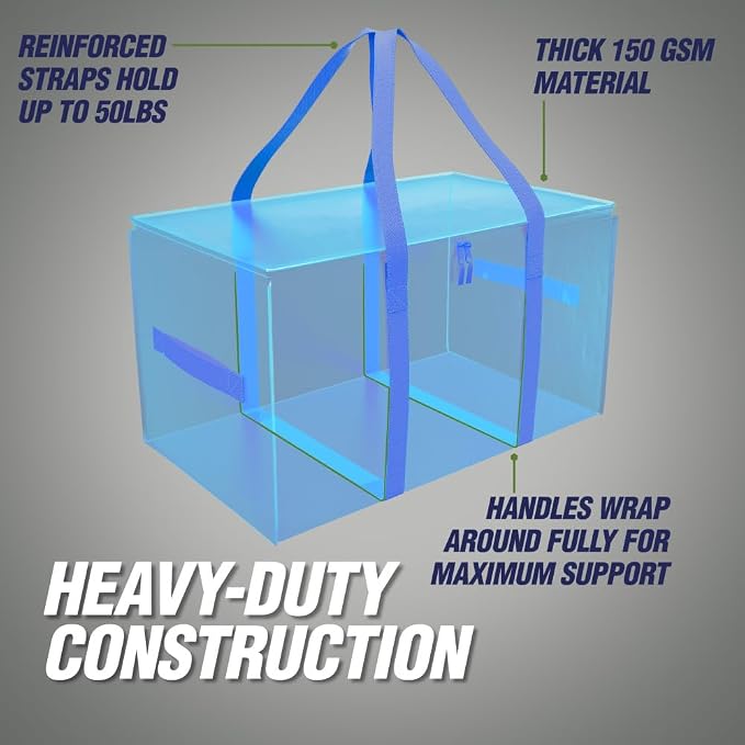 RUGGED RHINO 8 Pack Heavy Duty Extra Large Moving Bags, Durable Bag Strong - Image 5