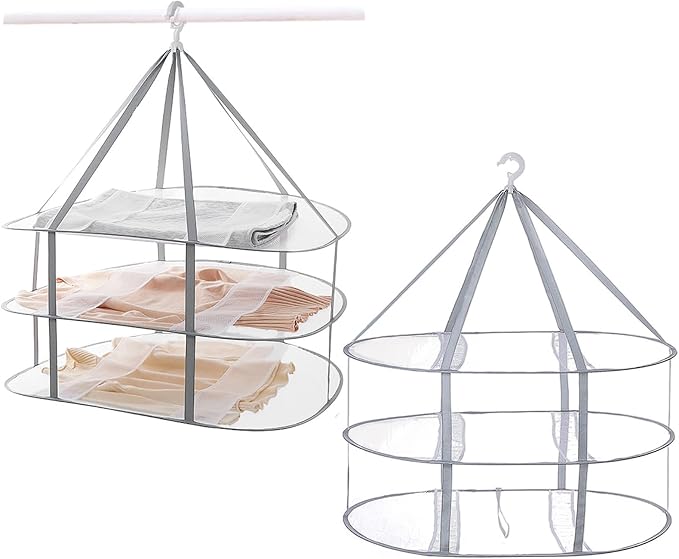 Funvalley Surperfect Foldable Hanging Mesh Dryer 2 Pack, Sweater Drying Rack by FunvalleySurperfect