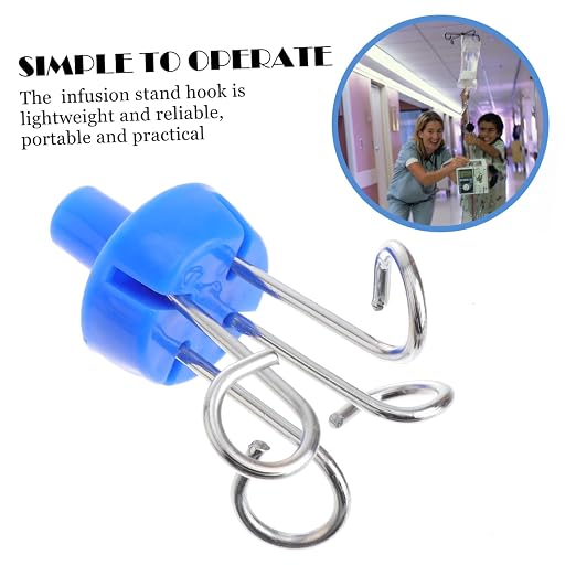 DECHOUS Stainless Steel Vertical Infusion Rack Hook Infusion Stand Hook - Image 5