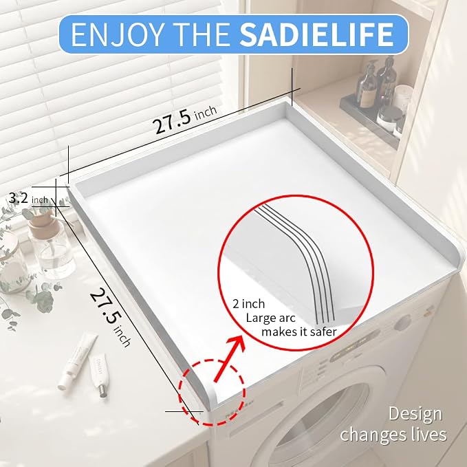 Washer Dryer Countertop Only, 27.5" x 27.5" Laundry Room Countertop - Image 3