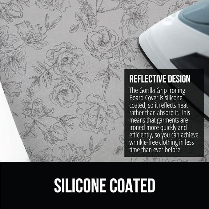 GORILLA GRIP The Original Ironing Board Cover and Pad, Silicone Coating - Image 4