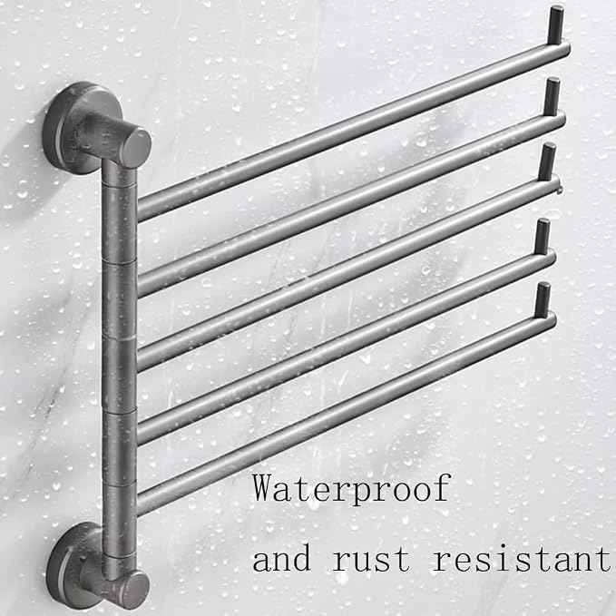 Modern Swivel Towel Rack Bar Rails - Image 7
