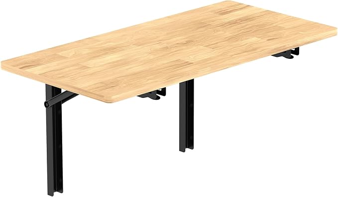 TORACK Heavy Duty Wall Mounted Folding Workbench, Space-Saving Collapsible Wall by TORACK