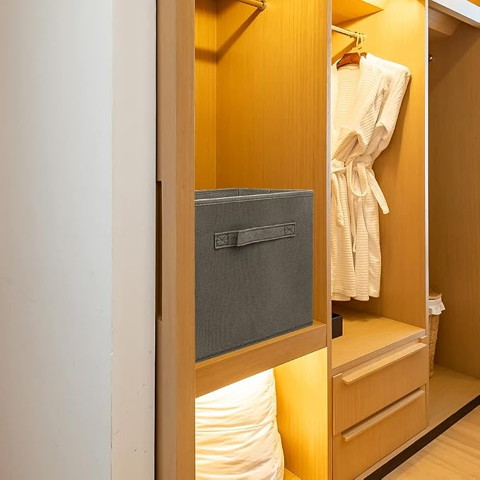 storage bins collapsible storage bins, cube storage organizer 9*7.5*7.5inch - Image 6