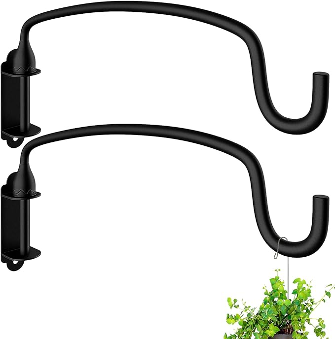2 Pack Plant Hanger Bracket Wall Mounted Hooks by Garkup