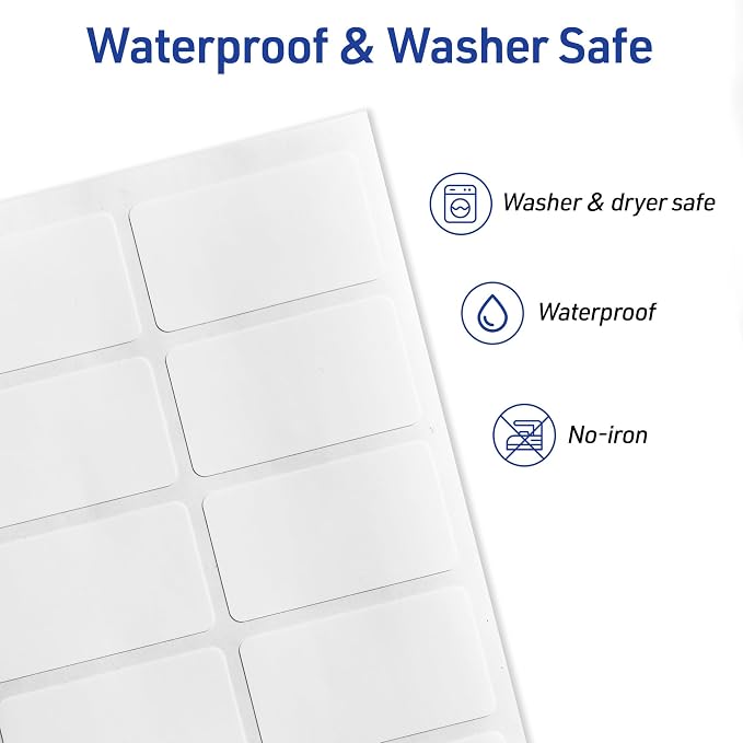 Avery No-Iron Fabric Labels, Washer and Dryer-Safe Waterproof Labels, - Image 4