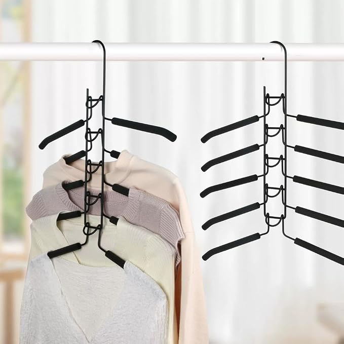 Multi-Layer Magic Clothes Hanger, 5-in-1 Space Saving Pants Rack & Wardrobe - Image 4