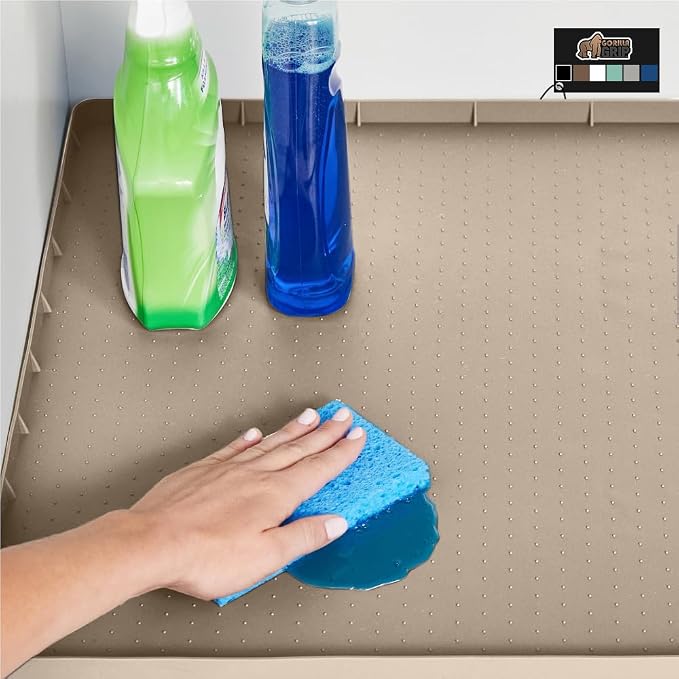 GORILLA GRIP Waterproof Silicone Under Sink Mat by GorillaGrip